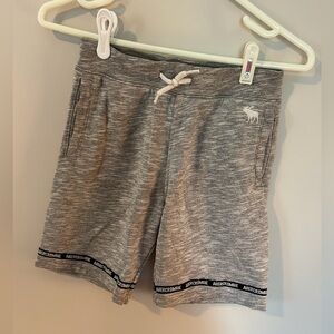 Gray, Black, White Abercrombie Fleece Shorts